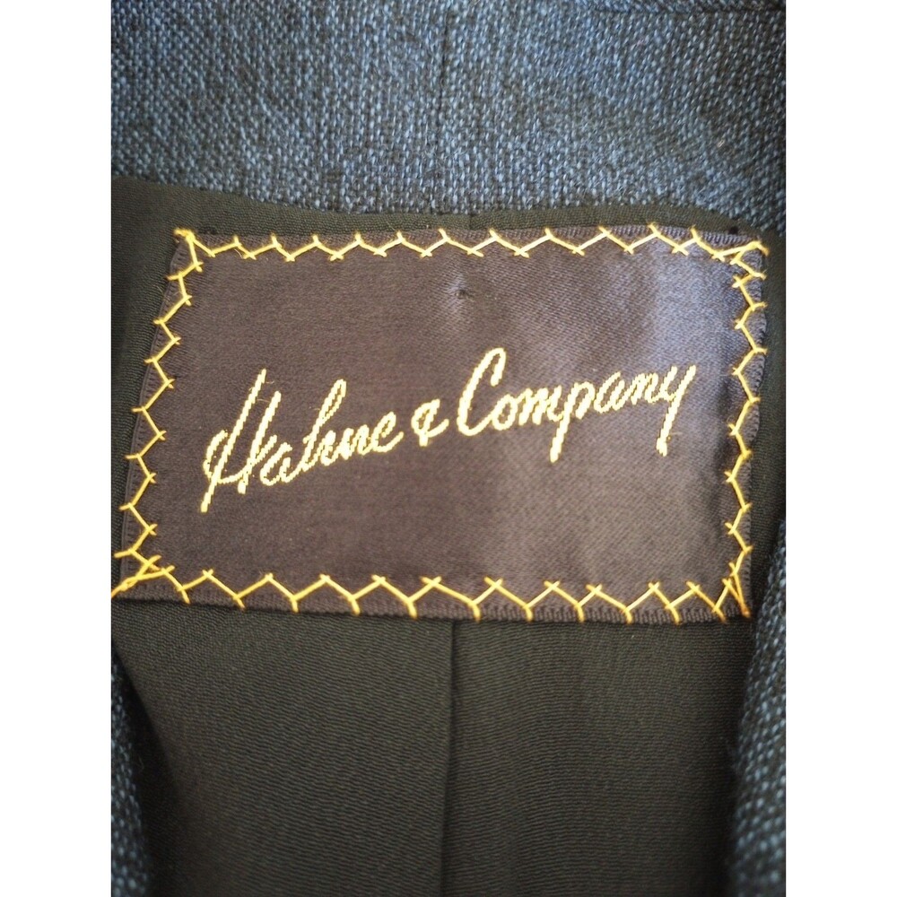 Vintage Hahne & Co Wool Blazer Jacket Women's Small Navy Blue Button Front 1950s - Picture 9 of 12